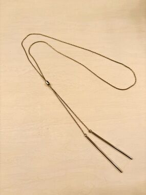 Gold-Tone Lariat Necklace